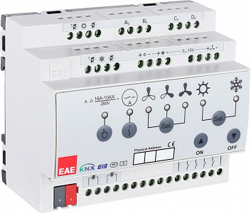 Контроллер фанкойла KNX EAE FCA108