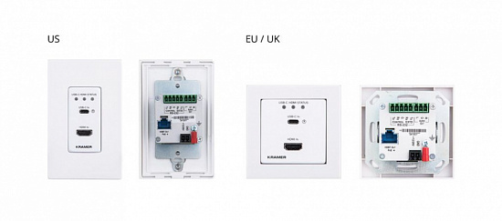 Передатчик HDMI/USB-C Kramer WP-20CT/EU-80/86(W)