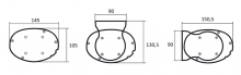 Kauber Blue Label Tensioned BT Cinema 131" 16:9 163x290 дроп 40 см. Gray Pro
