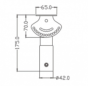 Крепление на стойку 35 мм FDB DLA206/DLA803-SSC