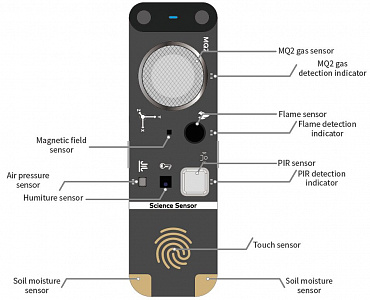 Мультидатчик mBuild_Science Sensor_V1.0