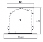 Kauber InCeiling Tensioned BT Cinema 122" 16:9 152x270 см. дроп 50см., Peak Contrast S