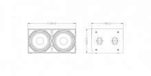 Пассивный сабвуфер FDB DLA221B  (цвет чёрный)